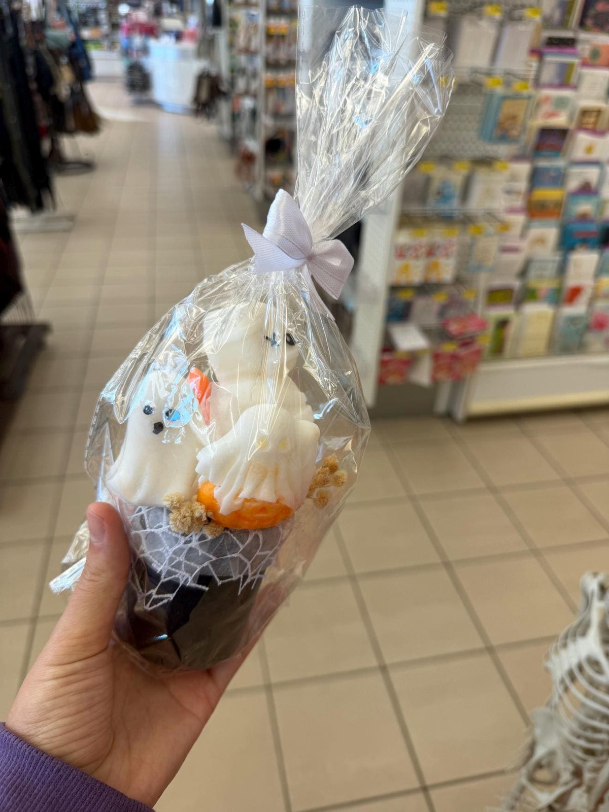 Bouquet Halloween en cire | Halloween Ghost Candle Bouquet | Fantômes citrouille soja fait main | Handmade Spooky Gift Canada
