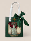 Coffret cadeau Noël en cire | Christmas Gift Set 3 bougies artisanales | Bonhomme de neige, sapin, boule | Cire de soja