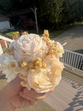 Petit bouquet de fleurs en cire | Mini Wax Flower Bouquet | Bougie soja fait main Canada | Handmade Soy Candle Gift